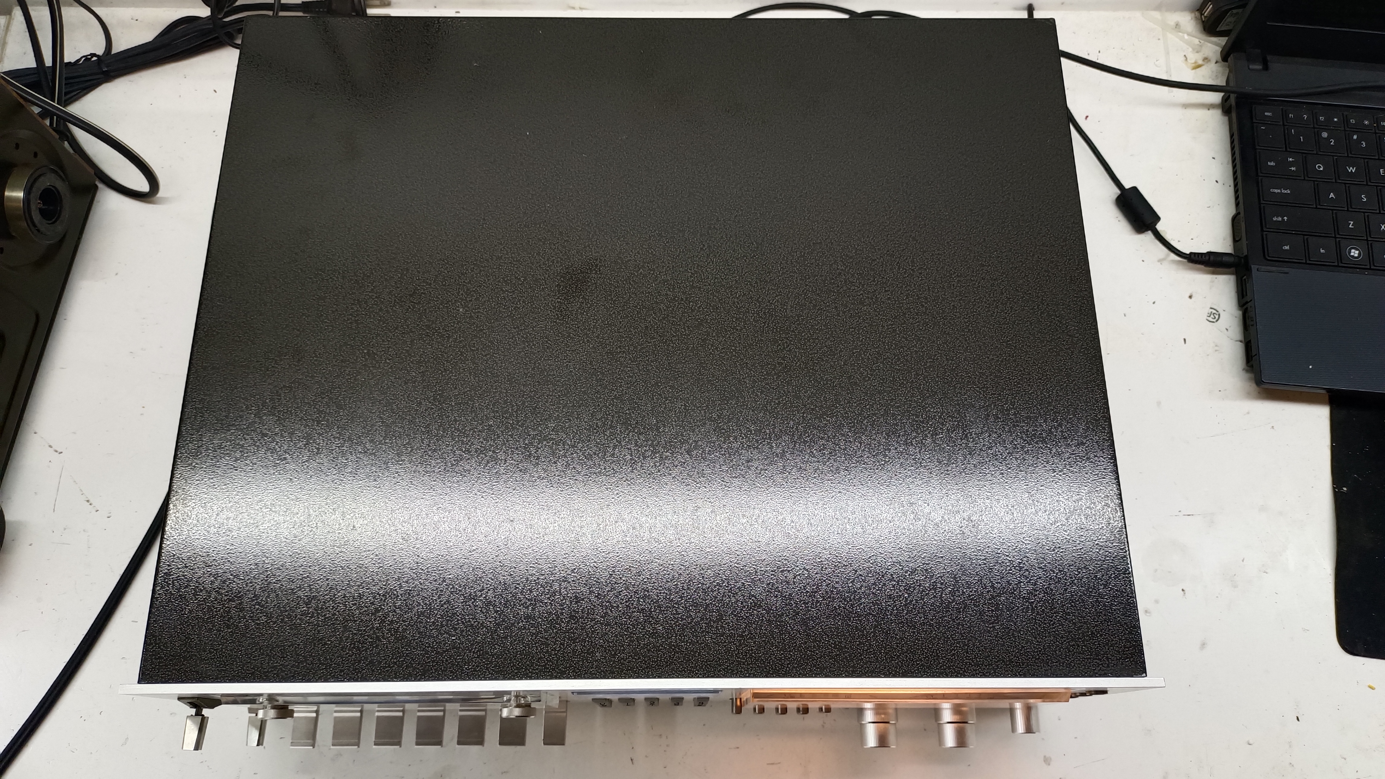 RT-3150 top cover on the workshop bench