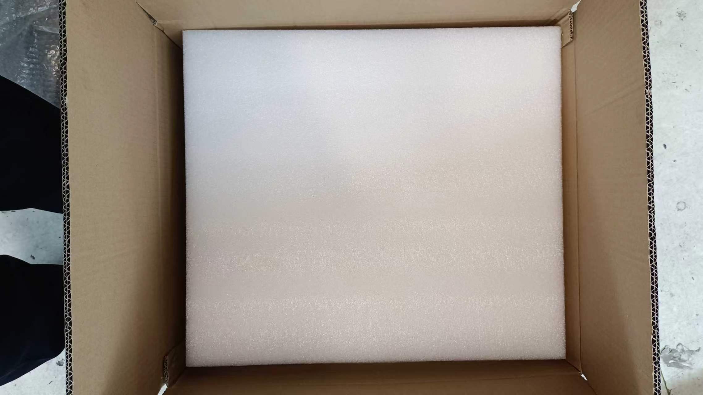 White foam shipping insert in the RT-3150 carton